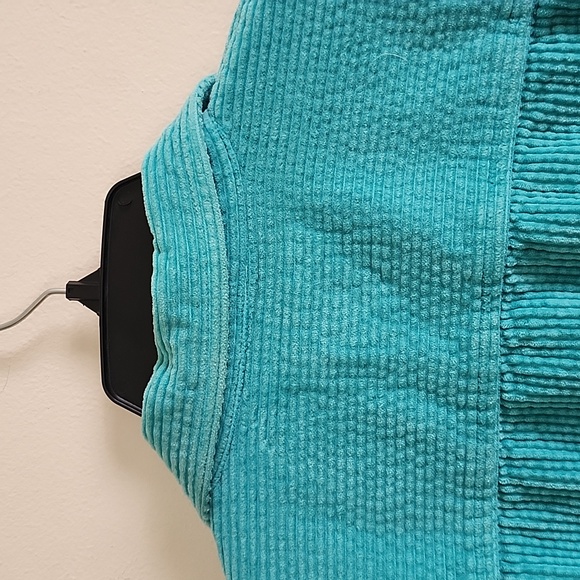 L.L. Bean Women's Turquoise Corduroy Jacket Shacket Medium - Picture 7 of 8